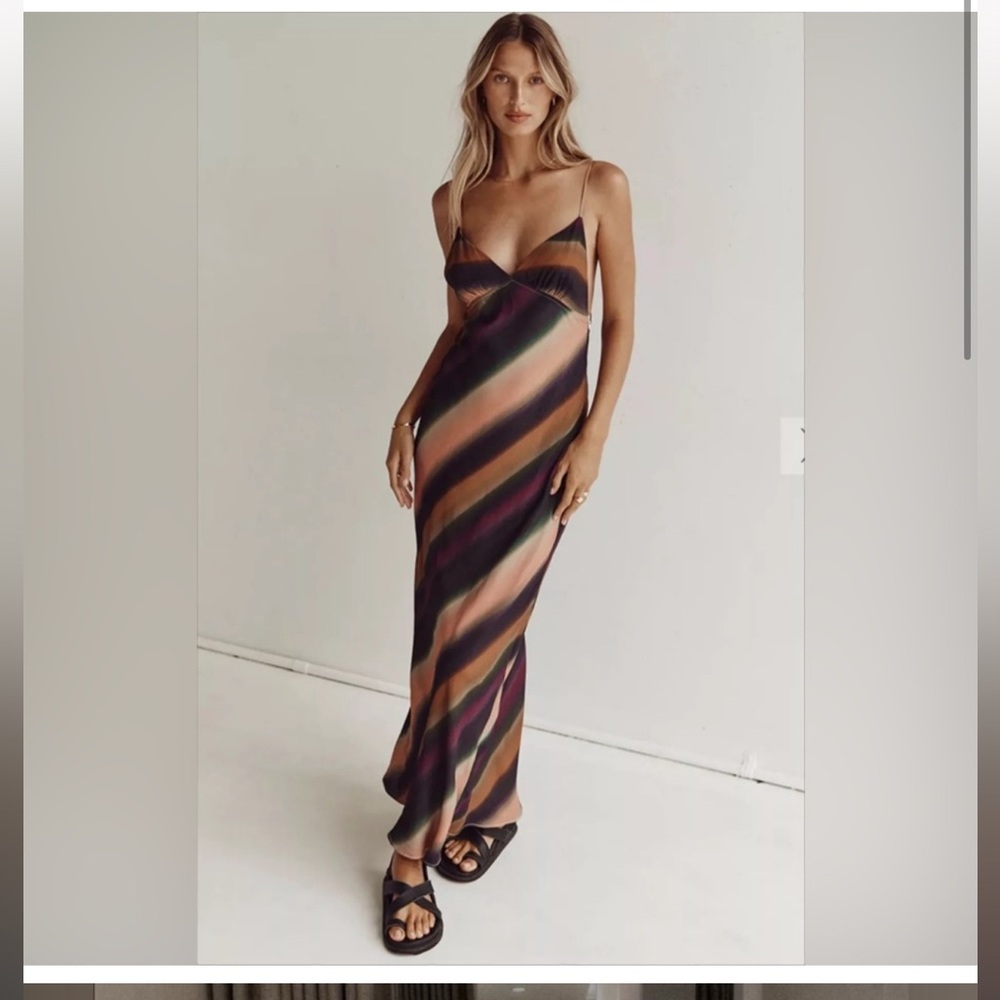 DISSH Long Purple Ombré Dress